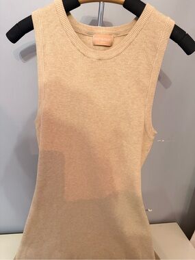Miramar Women's Sleeveless Knit maxi dress - tan size medium